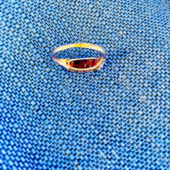 Antique 14k Ruby seed pearl 1.50ct cocktail ring. US 6 1/4. - Picture 8 of 9